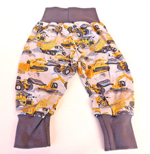 Baby Kleidung Jersey Pumphose Grau Motiv Bagg...