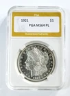 1921 MS 64 PL Proof-like All White Super Scarce PL  PGA Holder