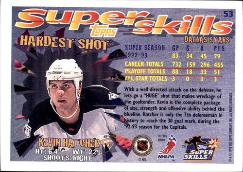 1995-96 Topps đ„
INSERTS đ„
VOUS CHOISISSEZ VOS FAVORIS đ NHL HOCKEY đ„
Cartes - Photo 68 sur 96