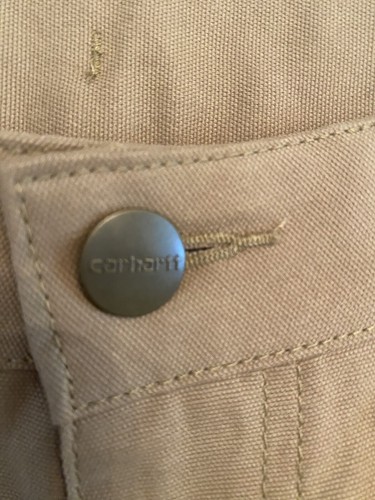 Carhartt Youth Cargo Shorts Size 14 Beige Outdoors Hiking Fishing Camping - Picture 3 of 7