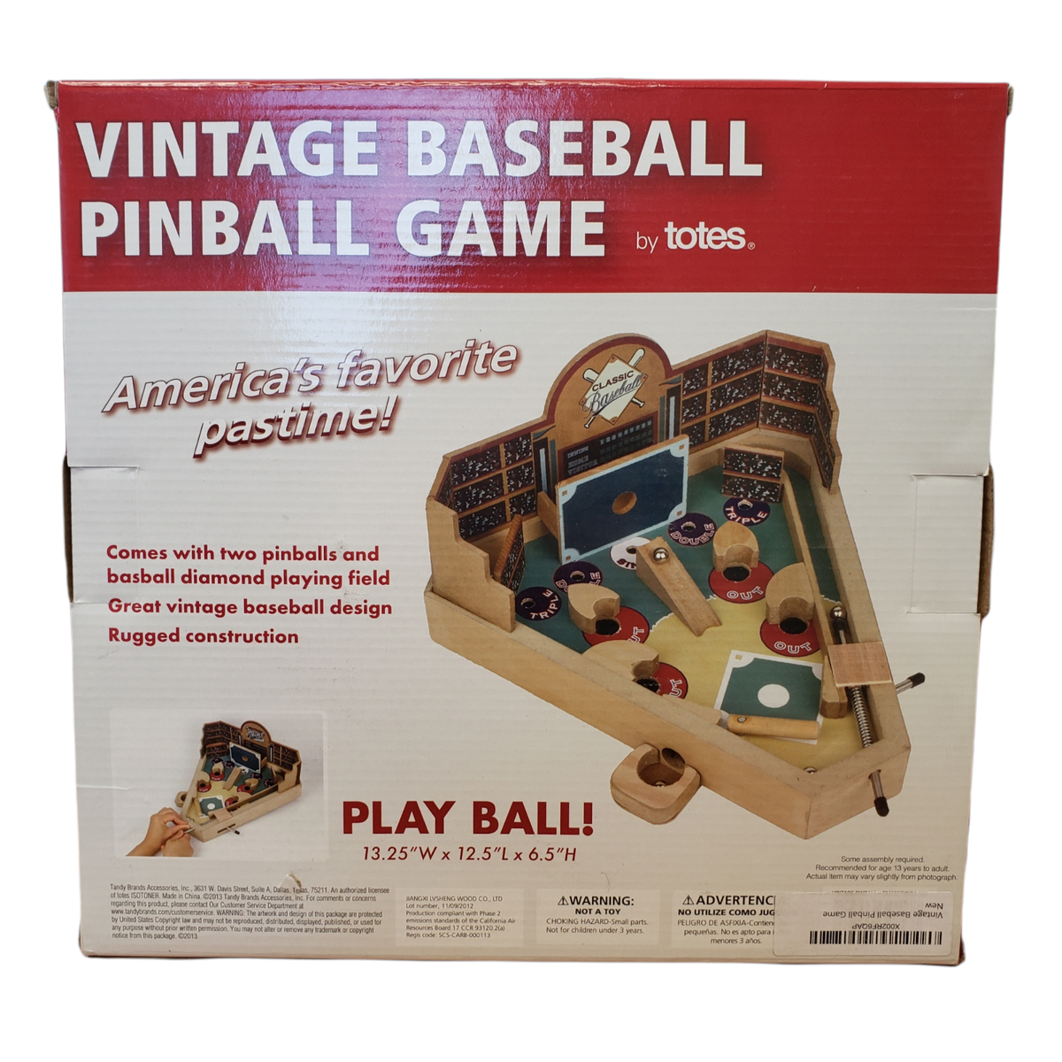 US ヴィンテージ ピンボール Vintage Baseball Pinball Game by Totes