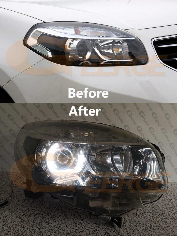 Anéis halo olhos de anjo led estilo DTM M4 luz do dia 2011 - 2015 para Renault Koleos - Imagem 2 de 4