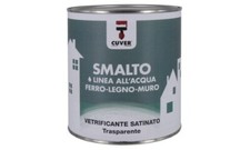 Vernice Vetrificante all'Acqua 8-12 mq/L 750 ml Trasparente Satinato VV750 Cuver