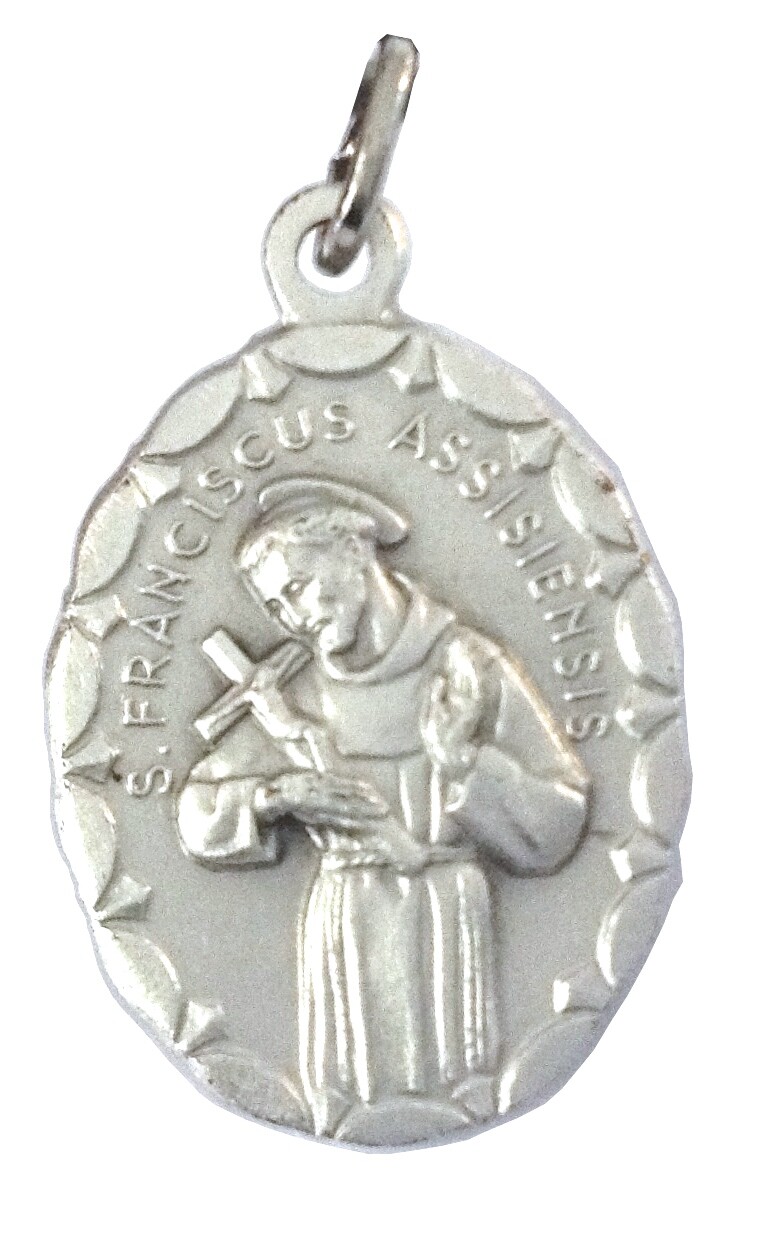 MEDAGLIA OVALE DI SAN FRANCESCO D'ASSISI - SAINT FRANCIS OF ASSISI OVAL MEDAL