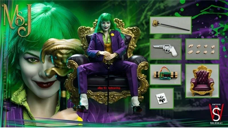 Female Clown Tuxedo Figure 1/6 Scale Collector's Item Limited Edition Art Statue - Image 3 of 4