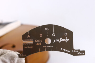 Cello finger board Shaping Tool String Spacing Nut tools & Bow Re-Hair Gauge