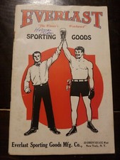 1929 Everlast Sporting Goods Boxing Catalog - w/ Babe Ruth Dempsey Tunney 