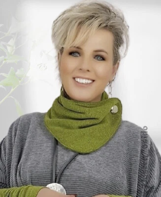 POCO-DESIGN BY POSEERCOSIDO PoCo DeSiGn LAGENLOOK Winter Polar Fleece Kragen Schal grün Accessoires