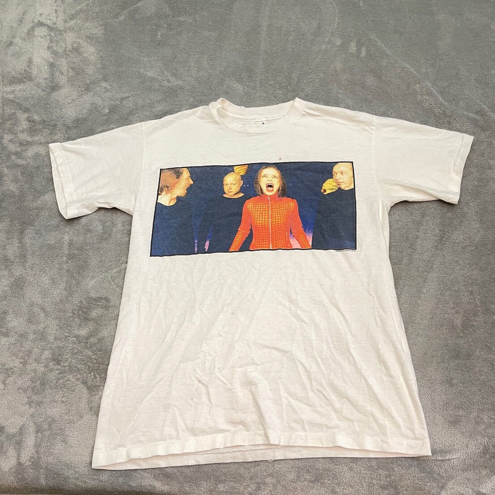 Christ dangerous Restraint VTG 90s 1996 Garbage Band Tour Music Grunge Print T-Shirt Medium Has Stains  | eBay