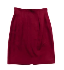 Soooo Crazy by Rina Rossi Vintage 90s Women's Skirt Size 6 Red Mini Pencil