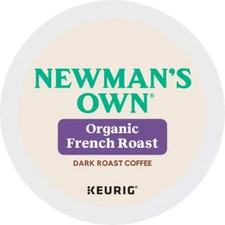 NEWMAN'S OWN ORGANIC FRENCH ROAST DARK ROAST COFFEE KCUPS 20CT
