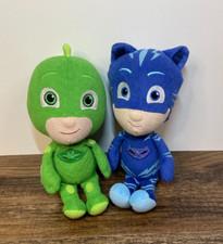 PJ Masks 8" Beanbag Plush Lot Catboy Gekko Blue Green