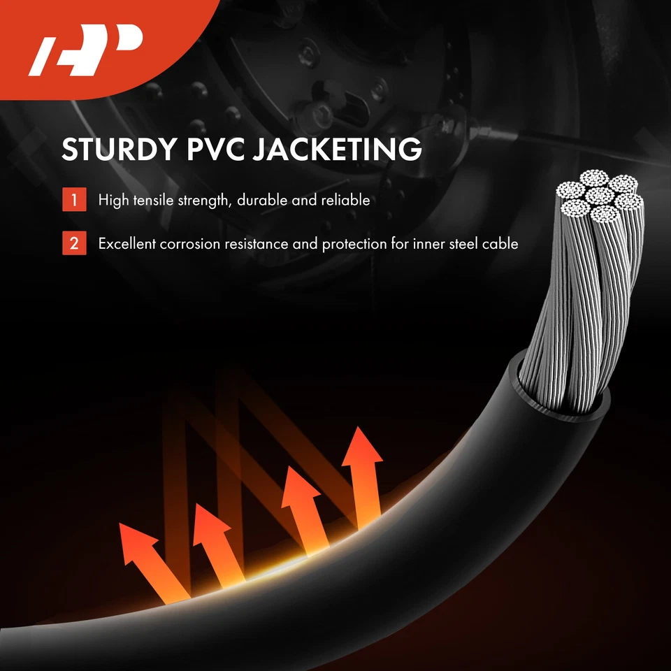 1Pc Rear LH Parking Brake Cable for Chevy Silverado 3500 HD GMC Sierra 3500 HD - Image 3 of 4