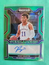 Prizm remy martin autograph penmanship kansas NO.CP-RMA panini 2022 draft picks 