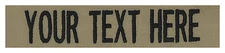 Regulation Military Name Tapes 1"x5", Tactical & with LOGO - Made in the USA!!!