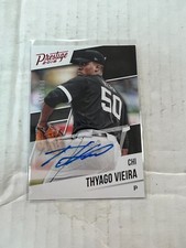 Thyago Vieira 2018 Prestige Red Auto Card #PA-TV Serial #190/199
