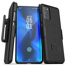 For Samsung Galaxy S20 Belt Clip Case Slim Cover with Holster - Black