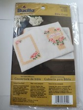 Bucilla Wild Rose Cross Stitch Bible Covers WM65609 Flowers Special Edition New