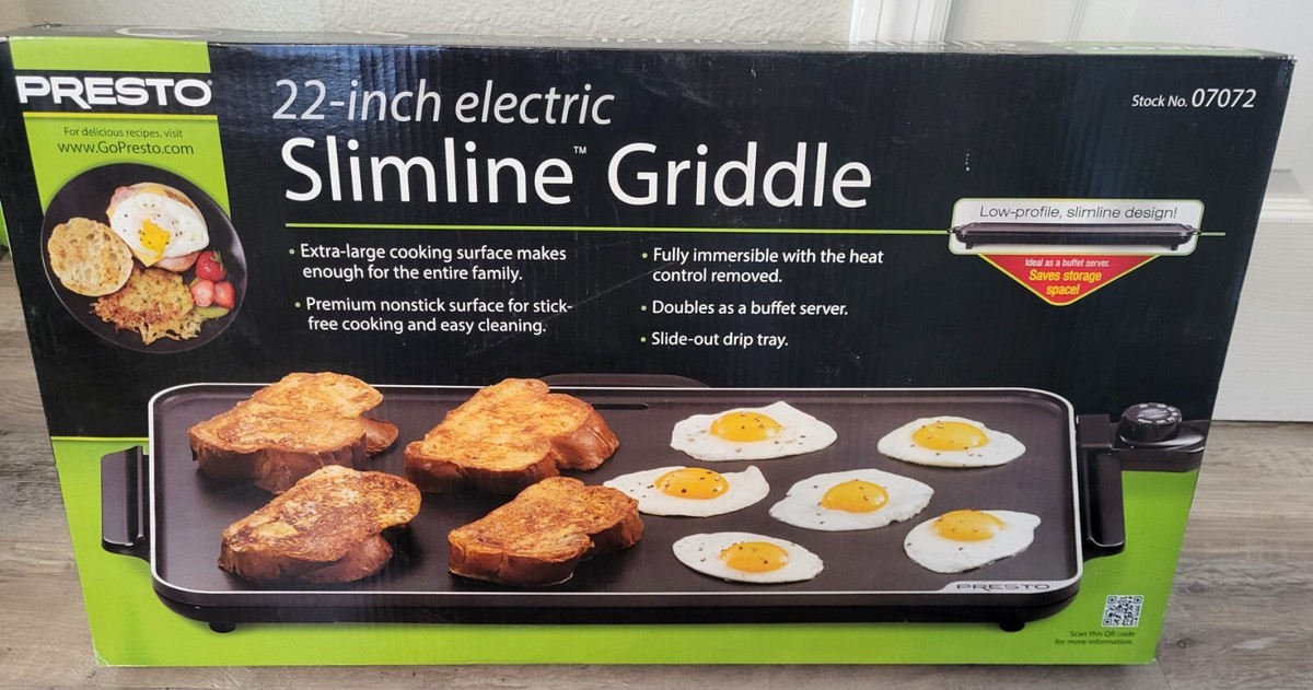 Presto 07072 Electric SlimLine Griddle 22