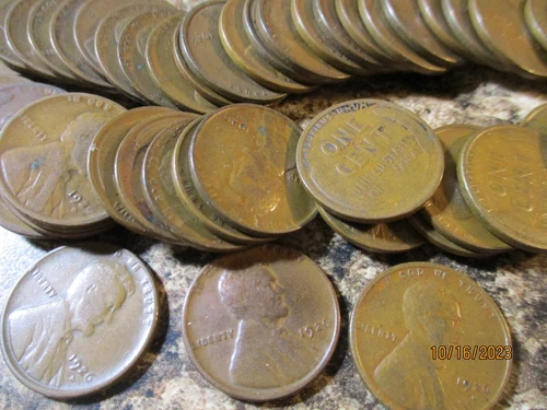 1926-D LINCOLN WHEAT CENT ROLL GOOD PLUS ROLL 50 COINS    MMXX