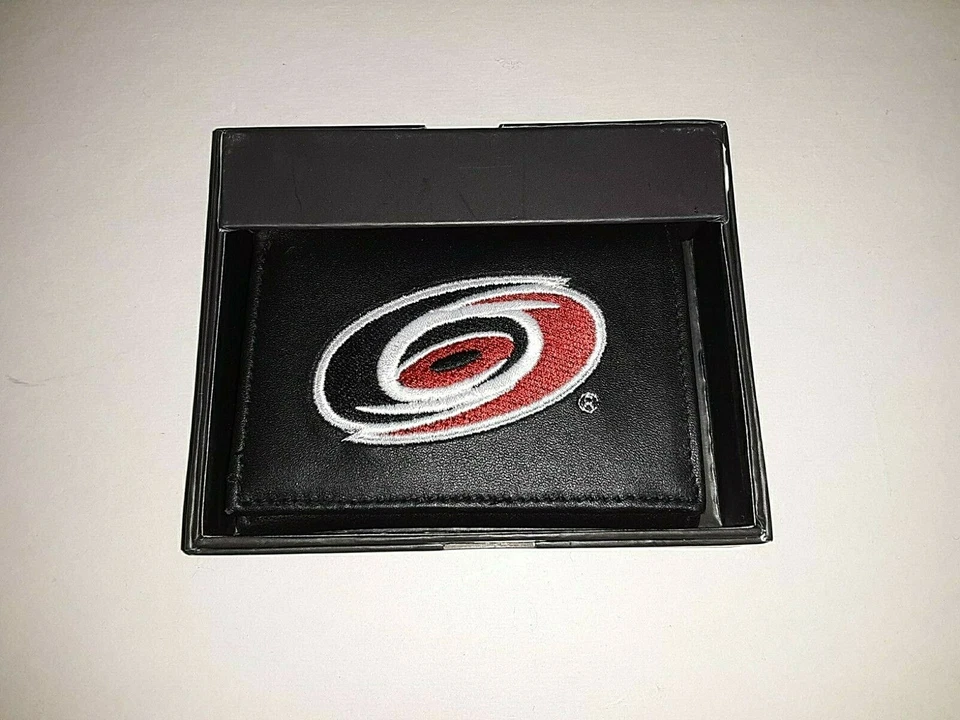 Carolina Hurricanes NHL Leather Embroidered Tri-fold Wallet - Image 3 of 3