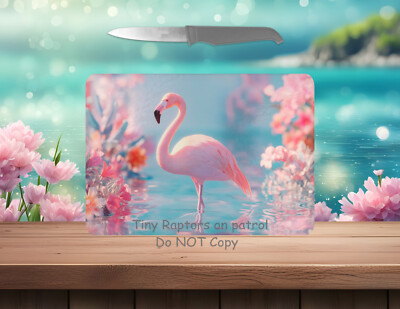 Flamingo 11 x 8 Tempered Glass Cutting Board~FREE shipping~your CHOICE~Gift