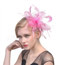 Women's Headwear Boutique Handmade Feather Top Hat Feather Hair Accessories
