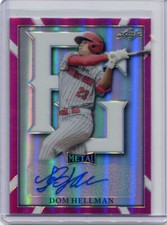2021 Leaf Perfect Game All American Autographs Pink Dom Hellman Auto 13/20