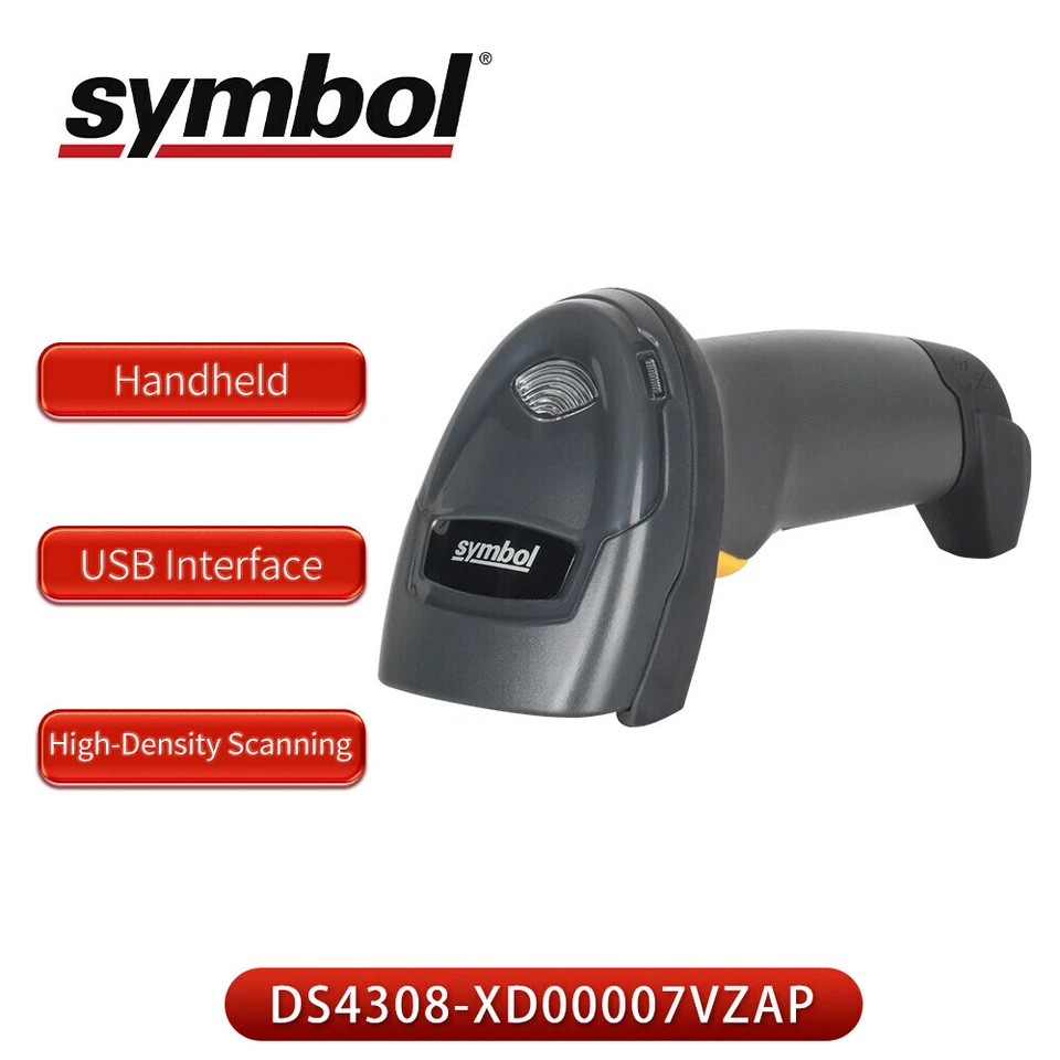 Zebra DS4308-XD 1D/2D Handheld Omni-Directional Barcode Scanner Imager USB Cable - Image 2 of 4