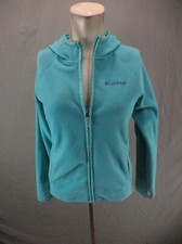 Columbia Size L 14/16 Girls Full Zip Stand Collar Fleece Athletic Jacket 356