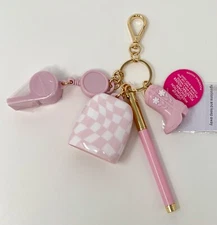 BATH BODY WORKS PINK BOOT WHISTLE PEN POCKETBAC HOLDER HAND SANITIZER CASE CLIP