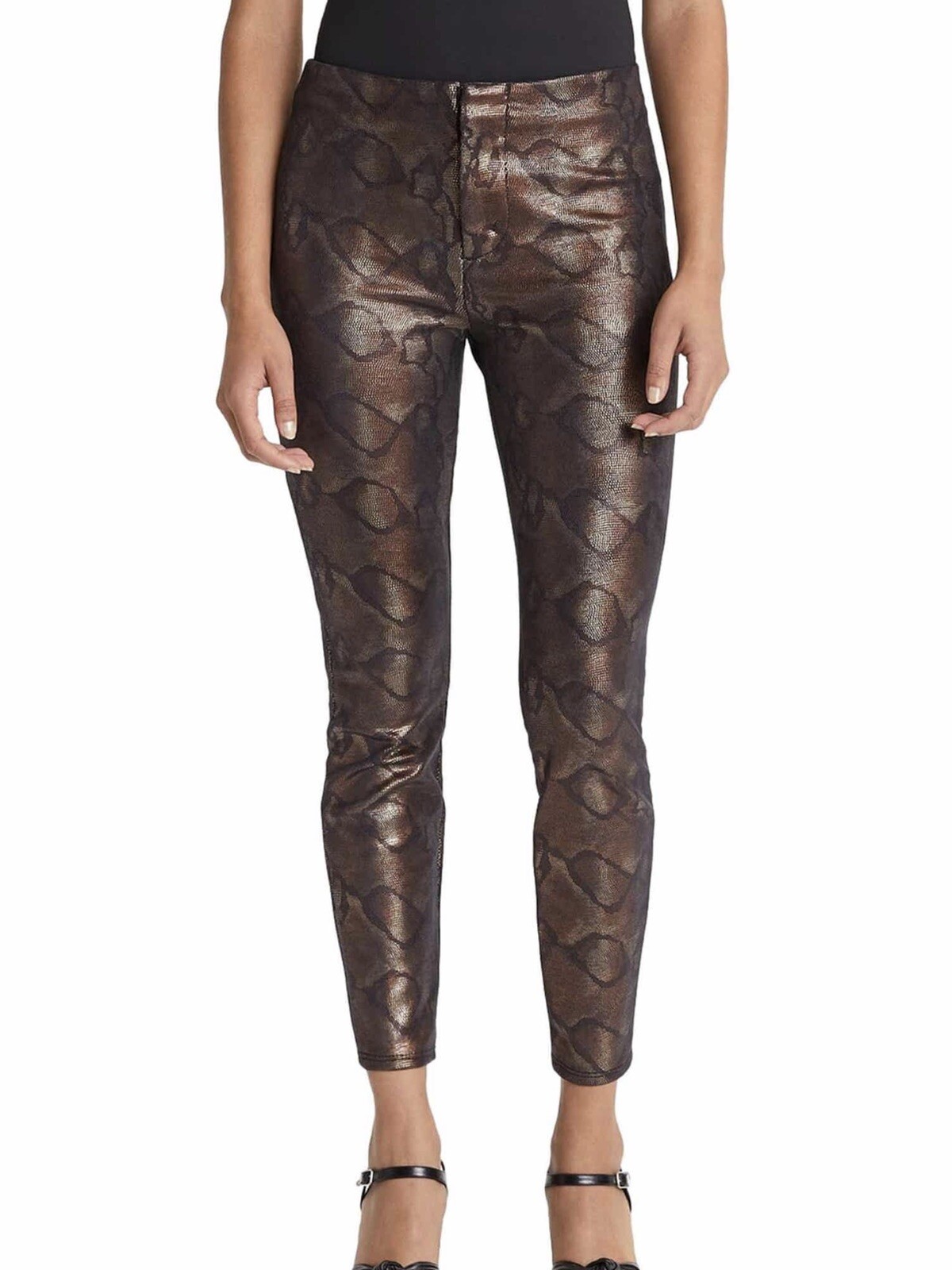 MOTHER The Looker Snake Print High 