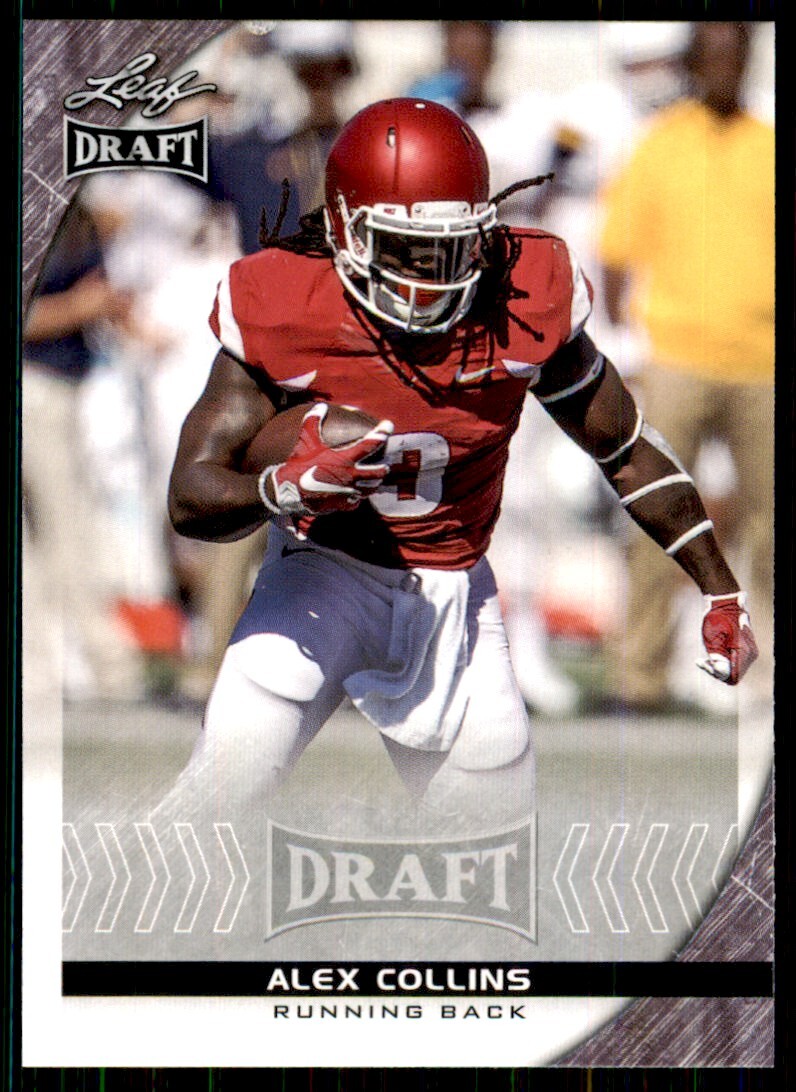 2016 Leaf Draft Alex Collins Rookie Arkansas Razorbacks #4 NCAA Football