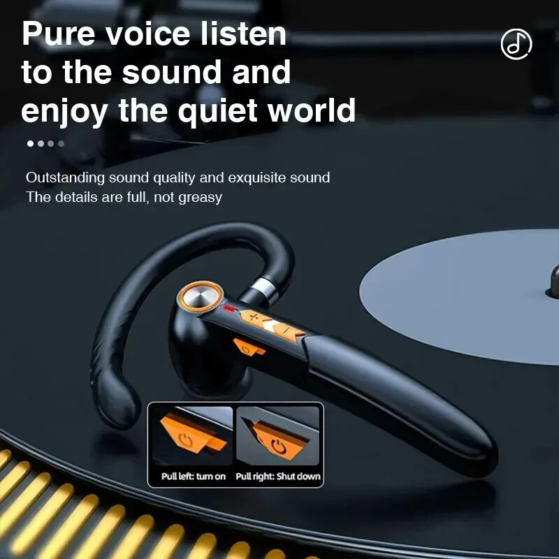 Casque sans fil anti bruit pour trajets en ville avec kit mains libres universel