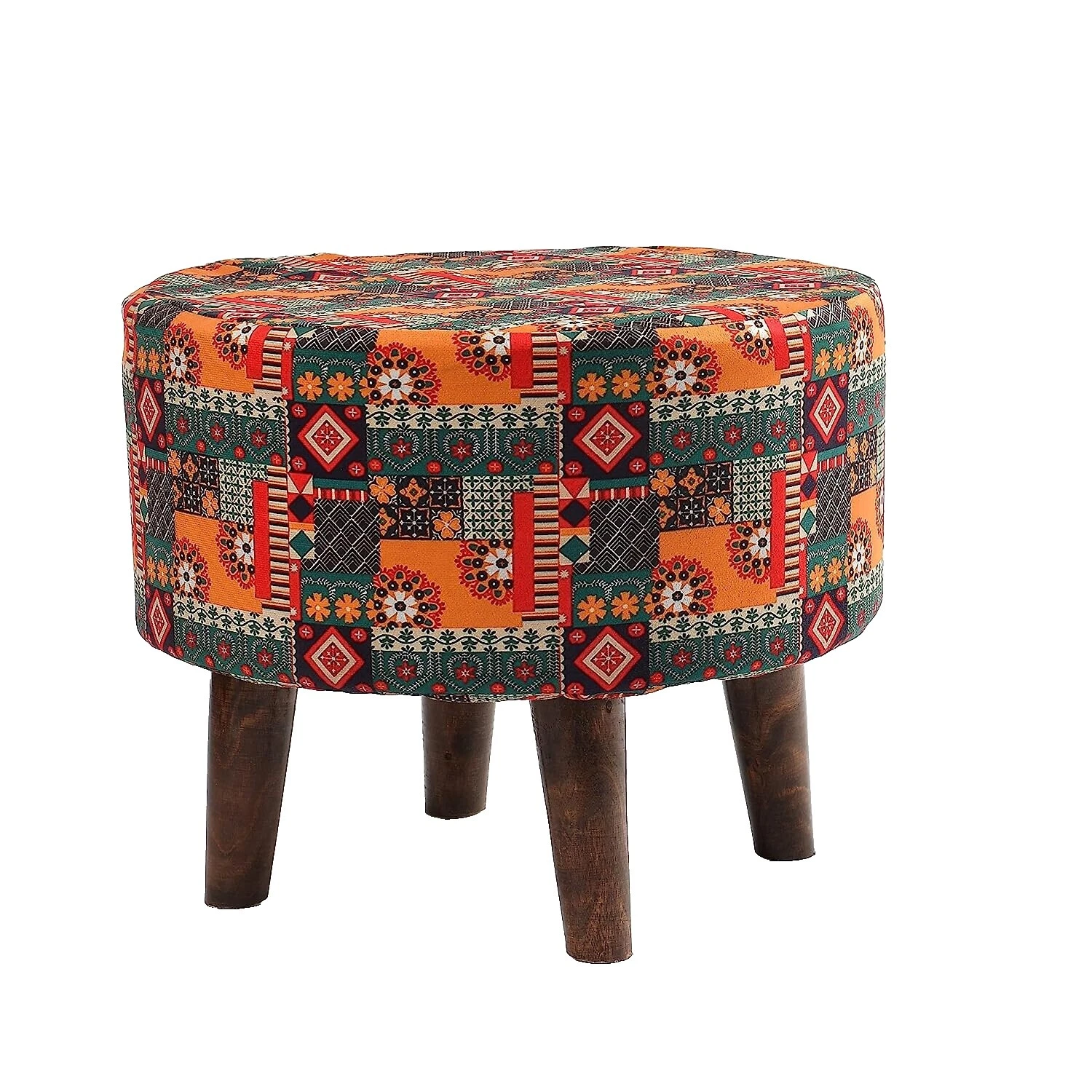 Wooden Multicolor Ottomans, Footstools & Poufs