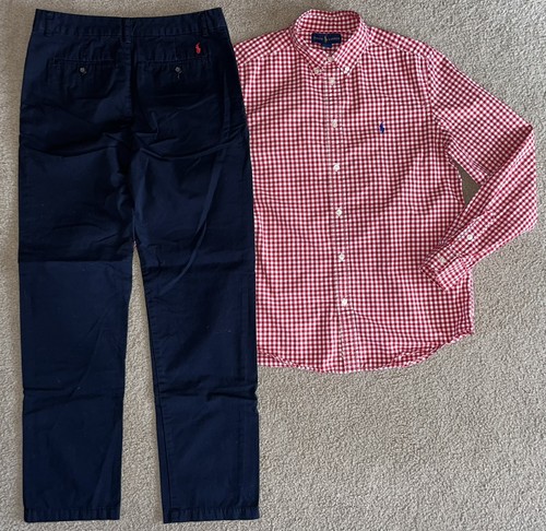 RALPH LAUREN Polo boys pants & button down dress shirt sz 18 - Picture 2 of 7