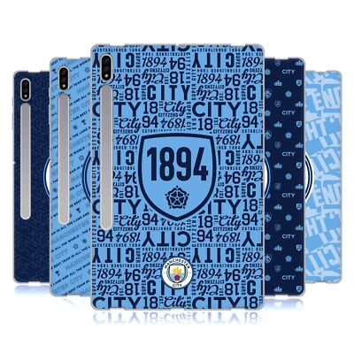 OFFICIAL MANCHESTER CITY MAN CITY FC PATTERNS GEL CASE FOR SAMSUNG TABLETS 1