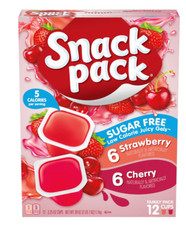 Strawberry  Berry Blue Flavored Juicy Gels, 12 Count Snack Cups, Free Shipping