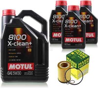 Motul 8L 5W-30 MotoröL+Mann-Filter FüR BMW 6Er Cabriolet E64 645 Ci Touring