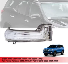 RH LED Side Mirror Turn Signal Lamp For Toyota Fortuner 2015 - 2021 2022