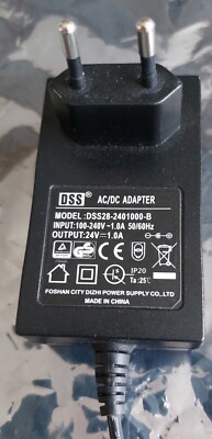 Modellbau DSS Steckernetzteil Input 100-240VAC/50Hz/60Hz/1,0A, Output 24VDC/1,0A
