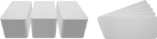  600 CD Disc Jewel Case Shelf Index Divider Cards - 3"x6-3/4" - White Eco 20mil