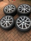 Aston Martin Vantage 19 V Spoke Diamond turned wheels x 4 Pls read advert