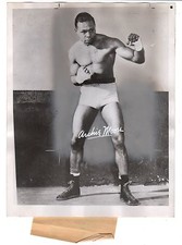 Archie Moore Original Art Photo for his Exhibit Card