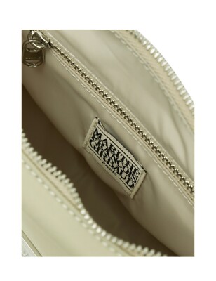 ★Marithe + Francois Girbaud★ CLASSIC LOGO HOBO BAG beige M Marithe Francois Girbaud】CLASSIC LOGO HOBO BAG_2COLORS