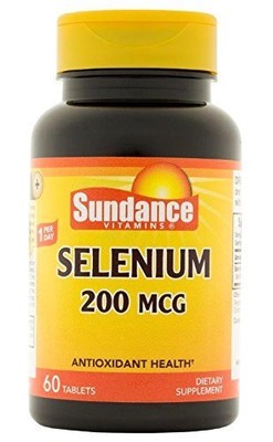 Sundance Vitamins Selenium Antioxidant Dietary Supplement Tablets 200 mcg 60 Ct