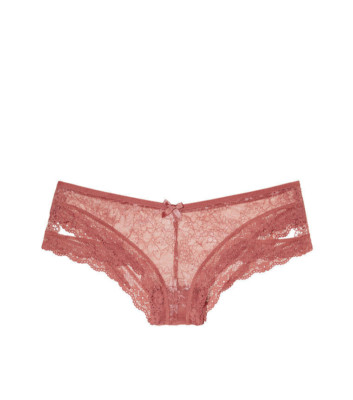 Victoria's Secret Very Sexy Cutout Lace Cheeky Panty Rose Blush