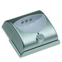 Led Treppenlicht Mit Bewegungsmelder Silber Batteriebetrieb Batterie Nachtlicht