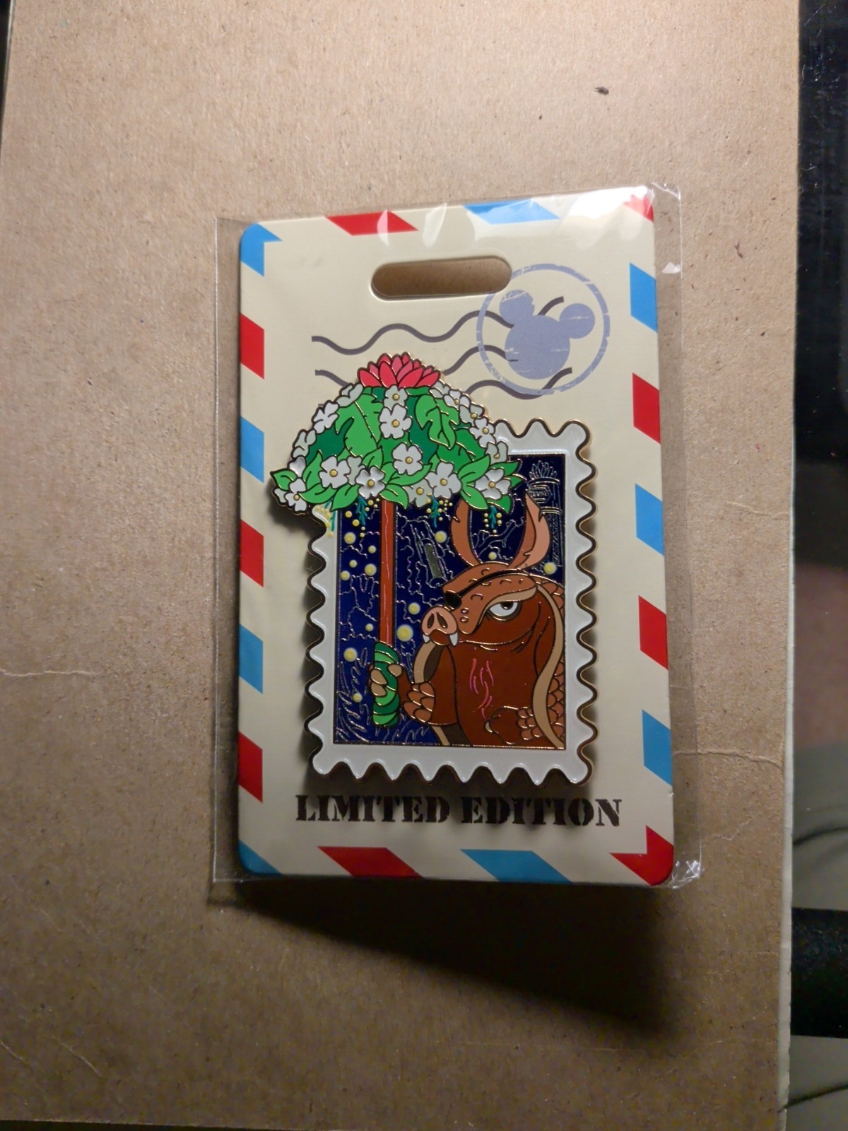 Disney Destination D23 2025 Park Stamp Larry Pin MOG LE 400 Tiana’s Bayou
