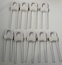 Child Safety Cabinet Locks   9 White U-Shaped Latches, Adjustable